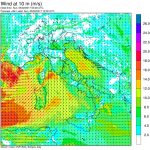 Allerta Meteo: violenta tempesta di maestrale sta per spazzare i mari ad ovest della Sardegna, onde di 6 metri e grandi mareggiate