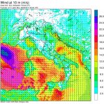 Allerta Meteo: violenta tempesta di maestrale sta per spazzare i mari ad ovest della Sardegna, onde di 6 metri e grandi mareggiate