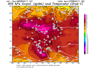 Caldo molto intenso atteso lungo la fascia saheliana