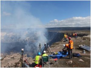 Esperimento multiparametrico al vulcano Kilauea, Hawaii