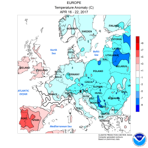 aprile metà colpo di coda dell'inverno 2017 noaa