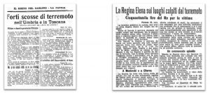 Titoli di corrispondenze del Resto del Carlino del 27 e 30 aprile 1917