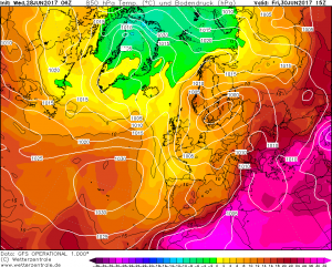 Mappa GFS per Venerdì 30 Giugno