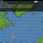 L’uragano “zombie” torna alla riscossa: “Lee” è diventato di 2ª categoria [MAPPE]