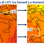 Previsioni Meteo, tutti i dettagli sull’ondata di freddo del weekend: temperature in picchiata [MAPPE]