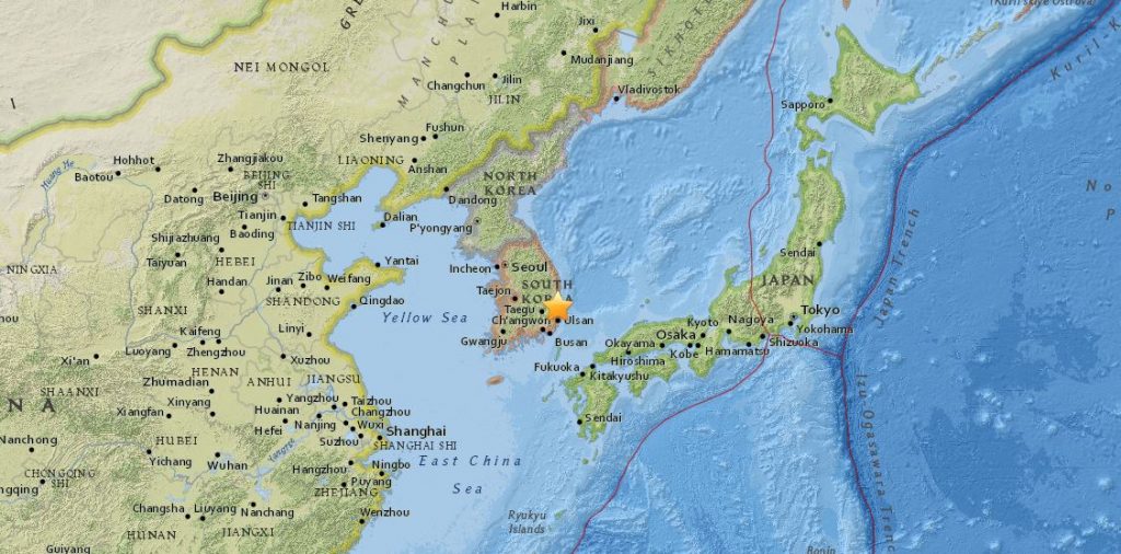 terremoto corea del sud