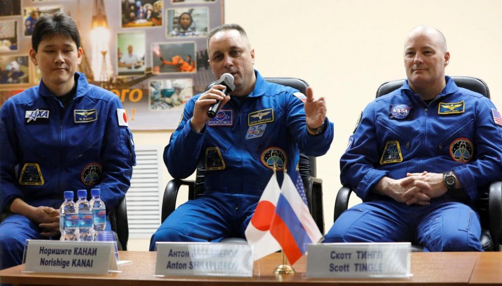 Stazione Spaziale lancio astronauti