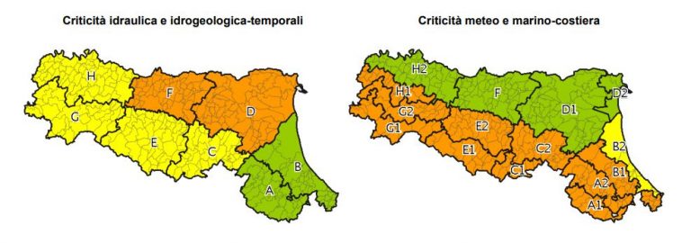 allerta meteo Emilia-Romagna