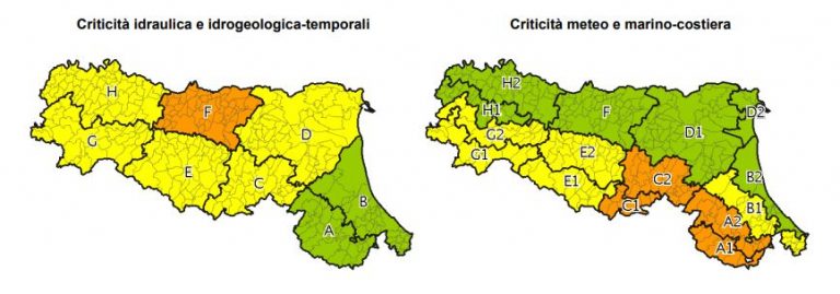 allerta meteo Emilia-Romagna