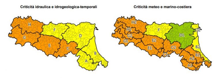 allerta meteo Emilia-Romagna