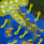 Allerta Meteo, Domenica inizia una super-libecciata: forte maltempo e tanta neve in arrivo al Nord