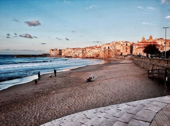 cefalù mare inverno