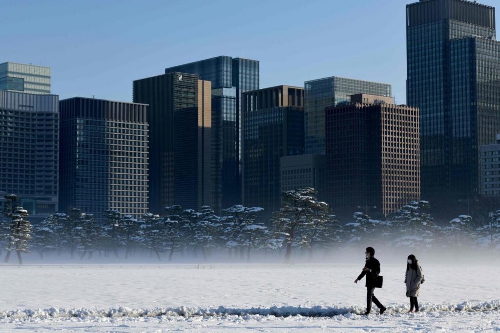 Giappone neve Tokyo