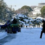 Giappone: prima nevicata nell’anno a Tokyo, disagi e feriti [GALLERY]