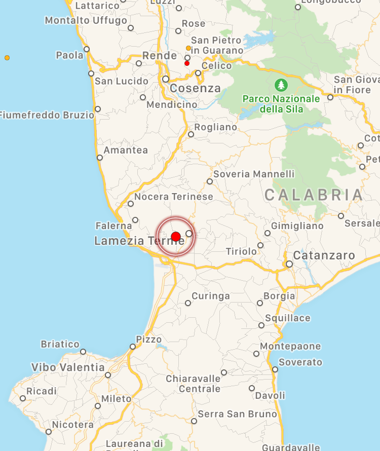 Terremoto Lamezia Terme