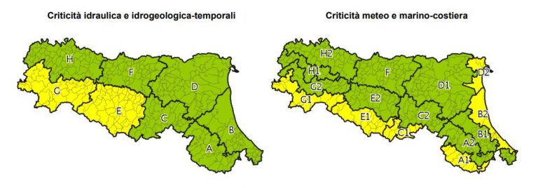 allerta meteo Emilia-Romagna