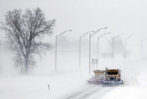 blizzard Midwest USA