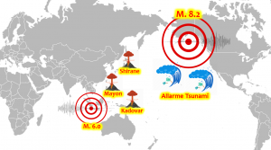 terremoti vulcani 23 gennaio 2018 mondo © MeteoWeb.Eu