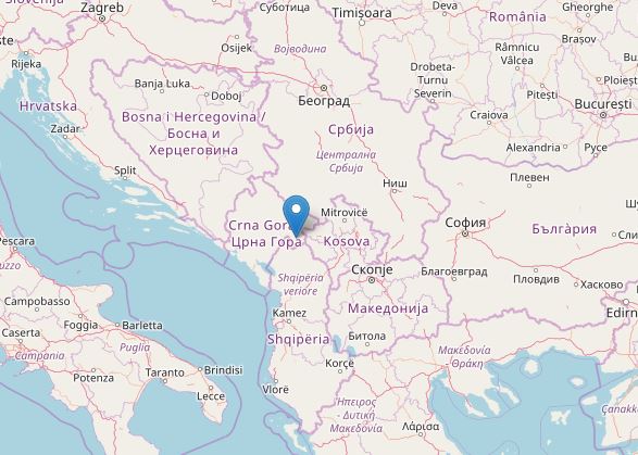 terremoto montenegro