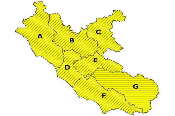 Allerta Meteo Lazio 24 febbraio 2018