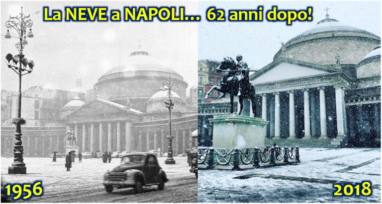 Neve Napoli 2018 Piazza Plebiscito