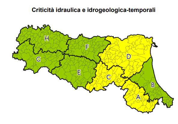 allerta meteo Emilia-Romagna