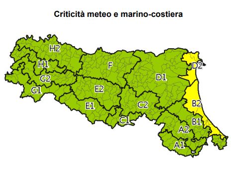 allerta meteo Emilia-Romagna