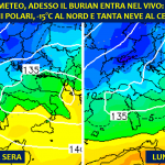 Allerta Meteo, il BURIAN entra nel vivo e scatena BLIZZARD di NEVE su mezz’Italia: Nord già nel freezer, forti nevicate in arrivo anche al Centro/Sud [INFO e DETTAGLI]