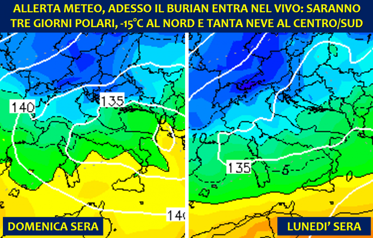 allerta meteo burian febbraio 2018 italia