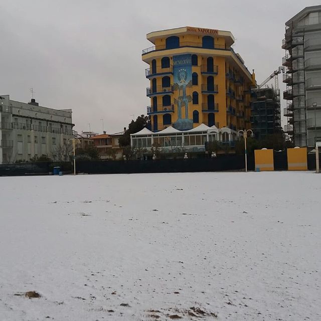 neve spiaggia Jesolo