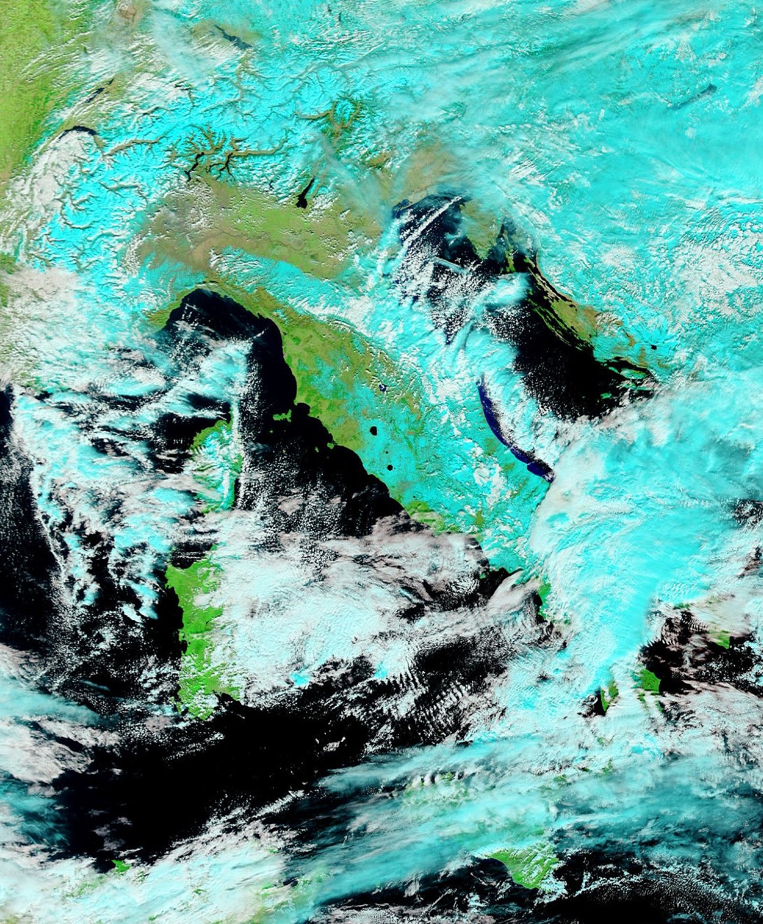 meteo italia burian immagini satellite nasa