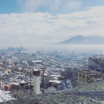 Napoli, scenario da era glaciale alle falde del Vesuvio con la neve portata dal Burian: GALLERY memorabile