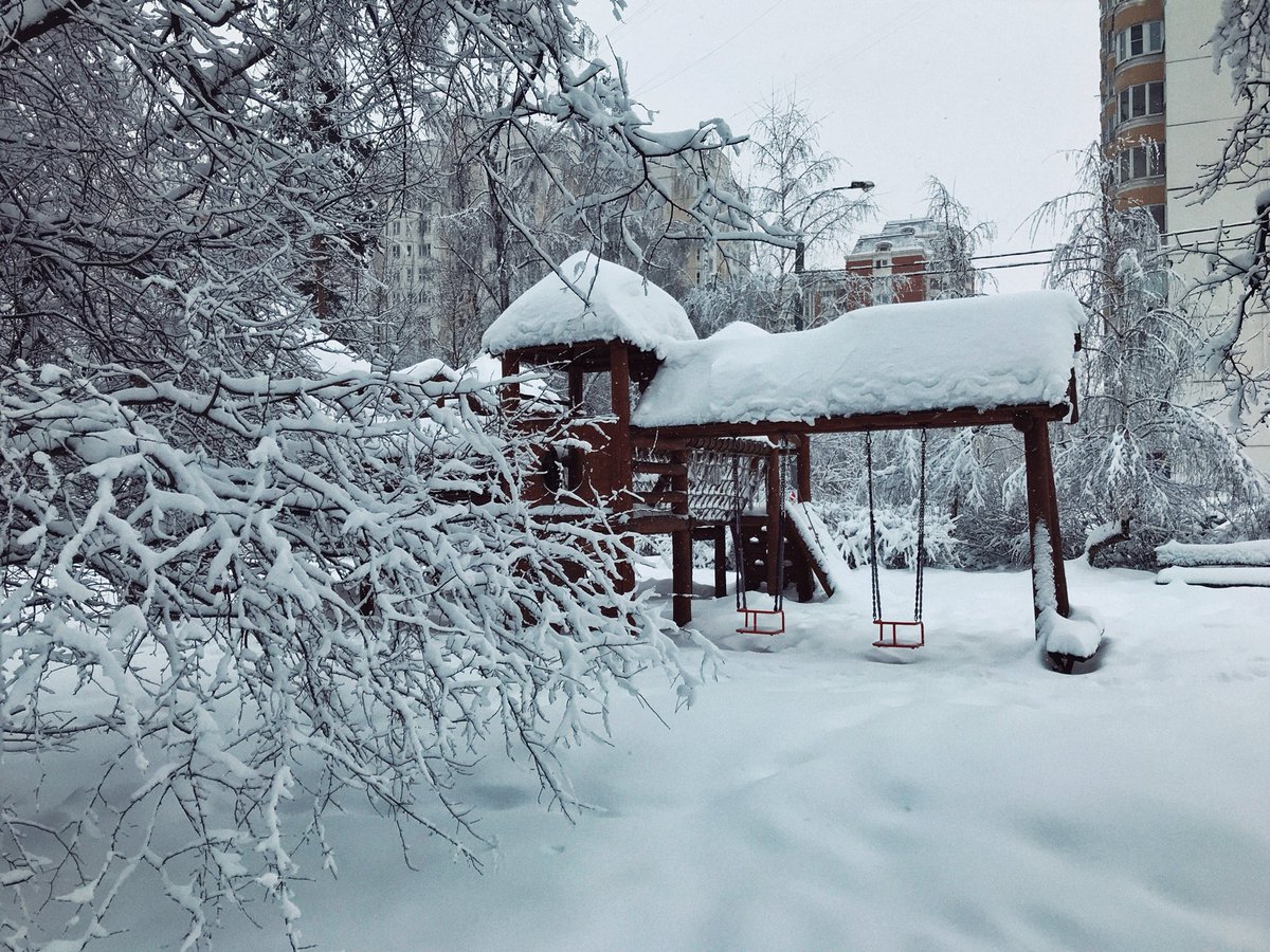 tempesta di neve a Mosca