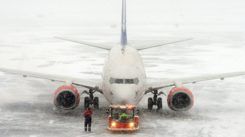 tempesta di neve a Mosca