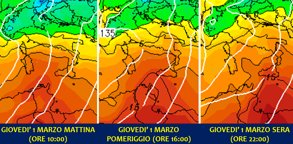 Meteo Italia Scirocco Giovedì 1 Marzo