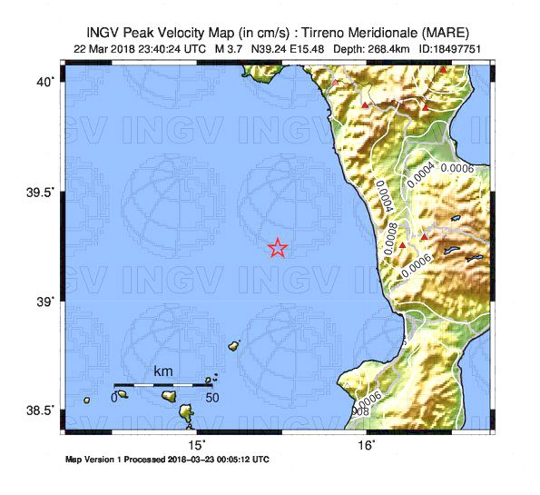 Terremoto Calabria Cosenza