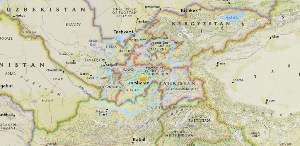 terremoto tagikistan