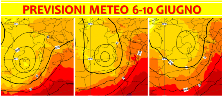 previsioni meteo giugno 2018