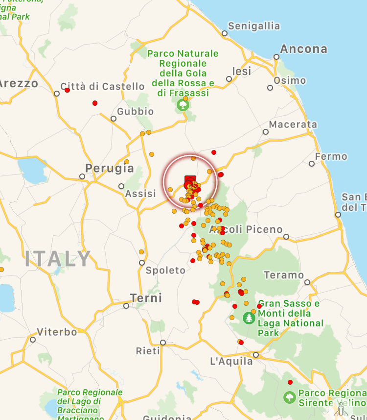 terremoto oggi marche umbria