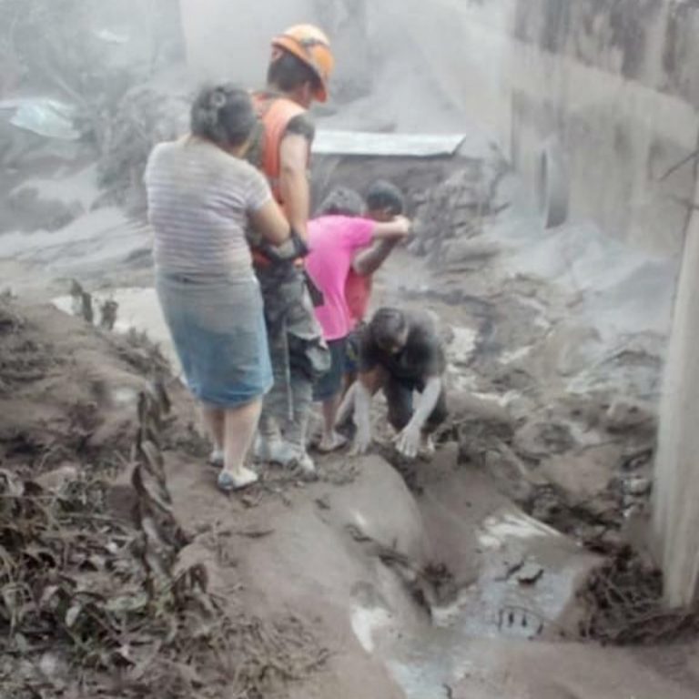 Eruzione volcan de fuego Guatemala