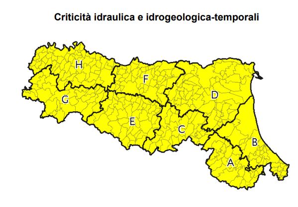 allerta meteo Emilia-Romagna