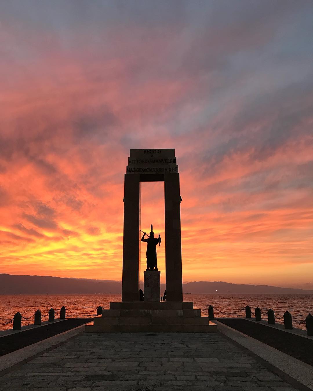 reggio calabria tramonto 1 giugno 2018