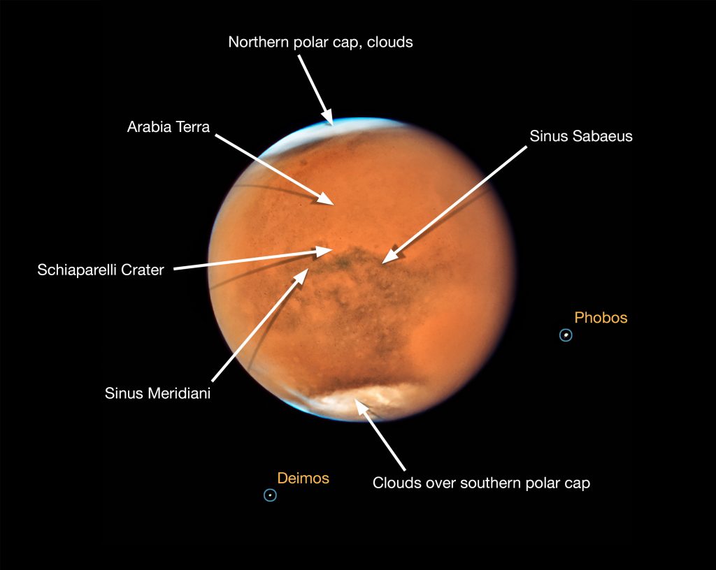 marte in opposizione hubble