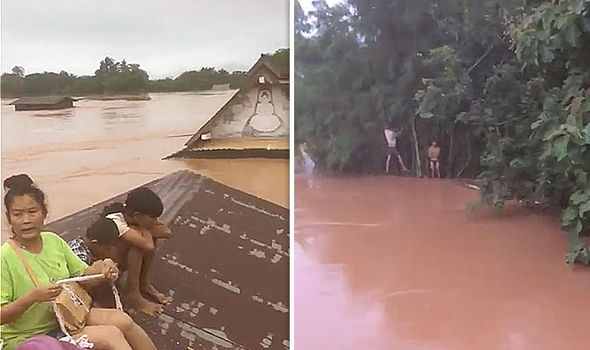 crollo diga laos