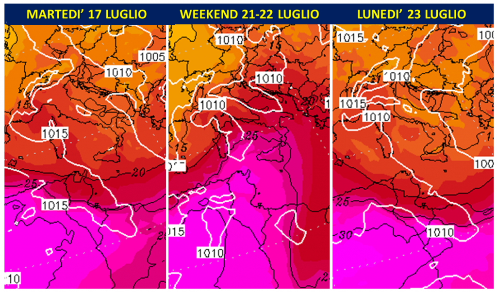 previsioni meteo italia luglio 2018