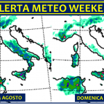 Allerta Meteo, weekend di forte maltempo al Centro/Sud: attenzione ai temporali pomeridiani di Sabato e Domenica