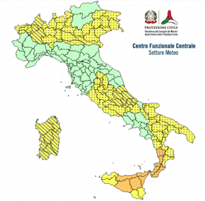 allerta meteo protezione civile venerdì 24 agosto 2018