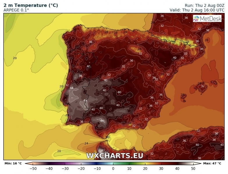 caldo europa agosto