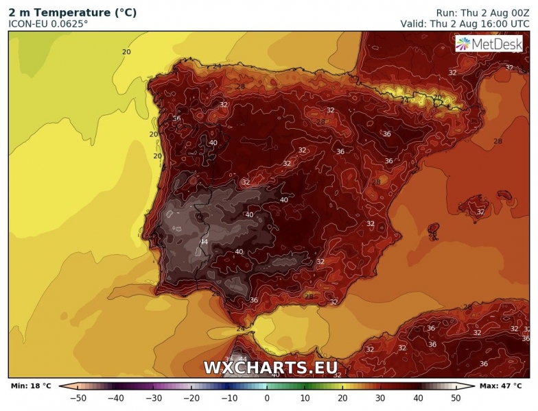 caldo europa agosto