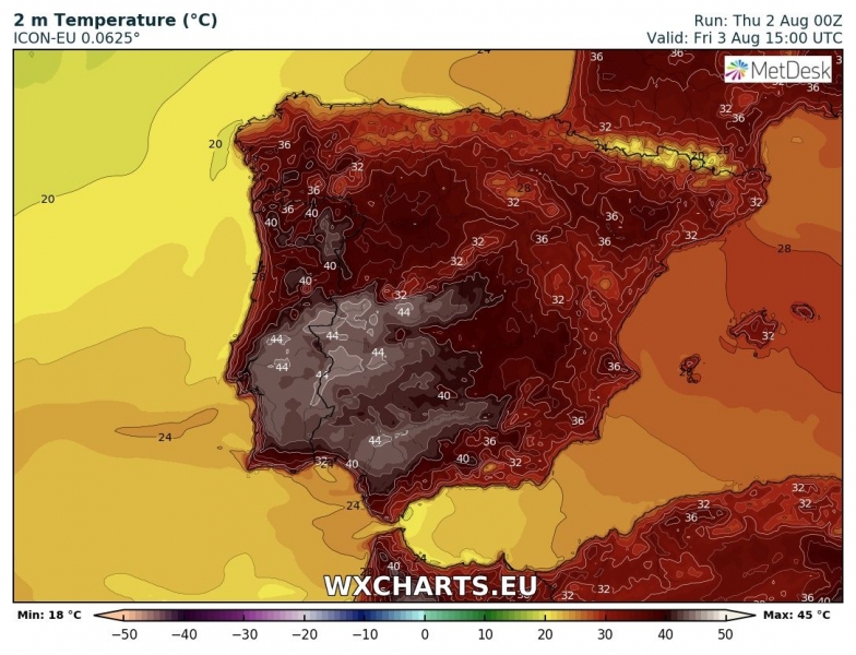 caldo europa agosto